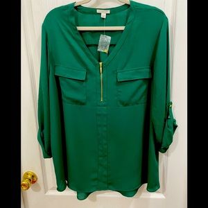 New never worn! Est. 1946 18/20W green blouse